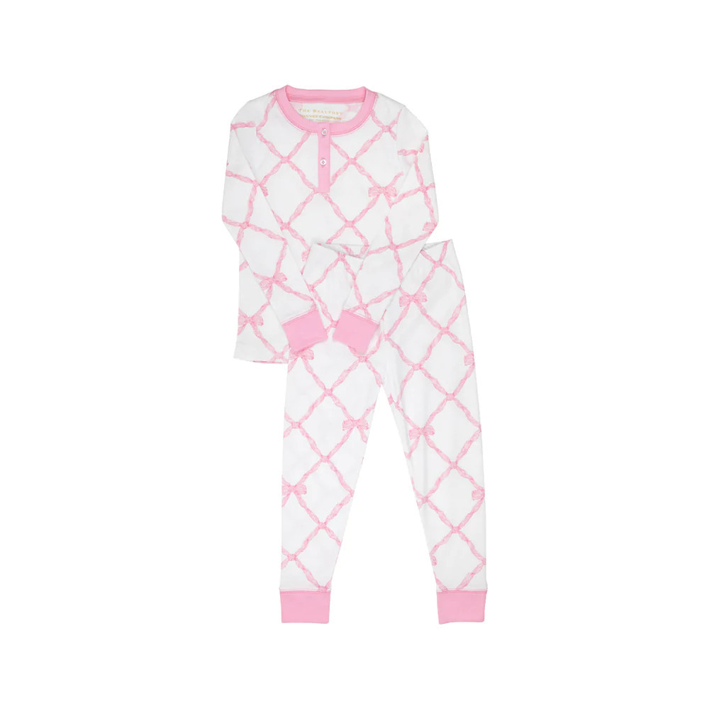 Sara Jane's Sweet Dream Set - Belle Meade Bow with Pier Party Pink | The Beaufort Bonnet Company