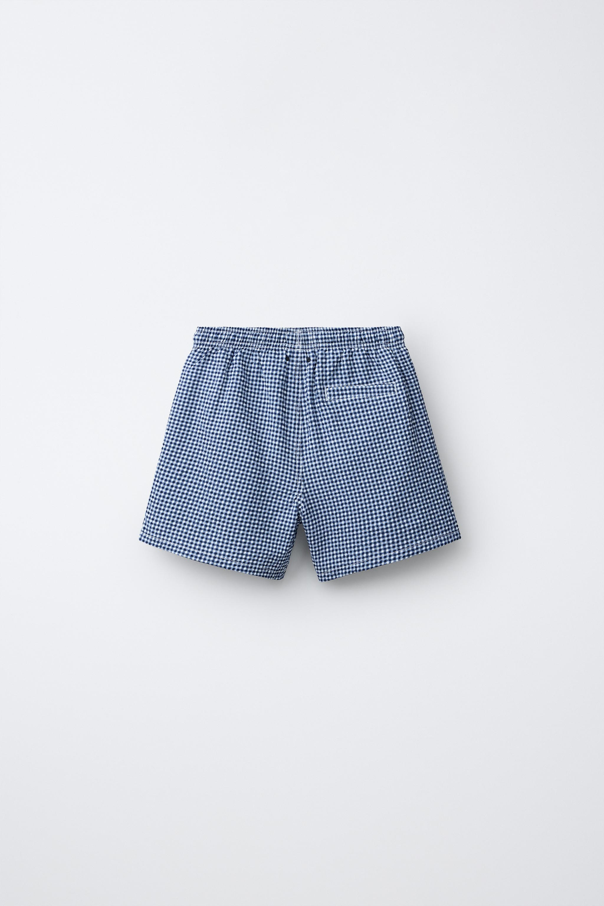 6-14 YEARS / GINGHAM SWIM SHORTS | Zara UK