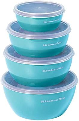 KitchenAid KC176BXAQA Classic Prep Bowls, Set of 4, Aqua Sky | Amazon (US)