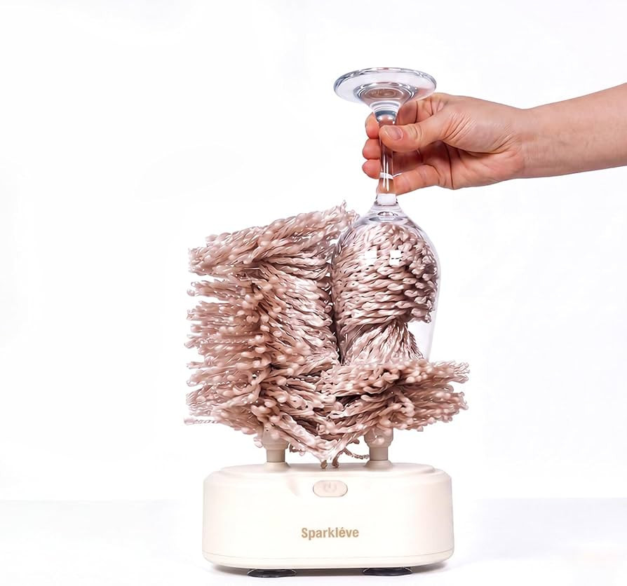 Home Glassware Polisher, World's First Affordable Spinning Glass Polisher, 600 RPM Dries, Polishe... | Amazon (US)