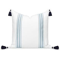 Hofdeco Premium Coastal Patio Indoor Outdoor Throw Pillow Cover Only, 20"x20" Water Repellent for... | Amazon (US)