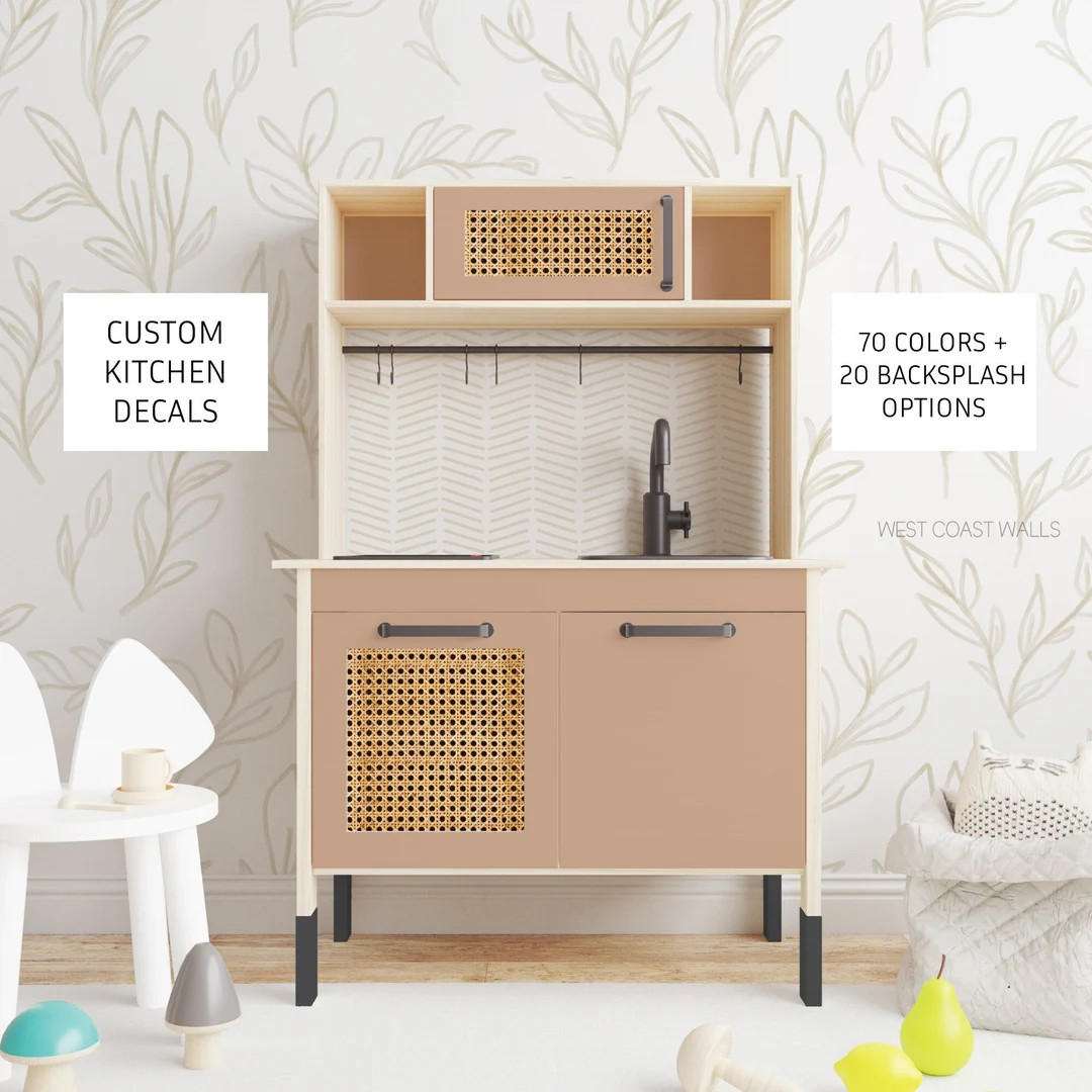 Ikea DUKTIG Kitchen Removable Decals / Ikea Play Kitchen Hack / Play Kitchen Accessories / Duktig... | Etsy (US)