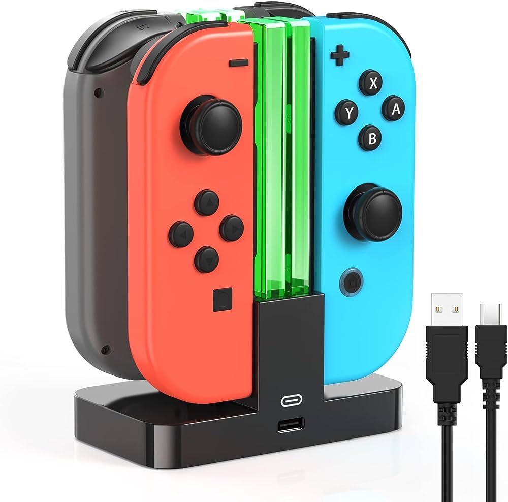 Charging Dock Replacement for Switch & Charger for Switch OLED Joy Con, Charging Station for Swit... | Amazon (US)