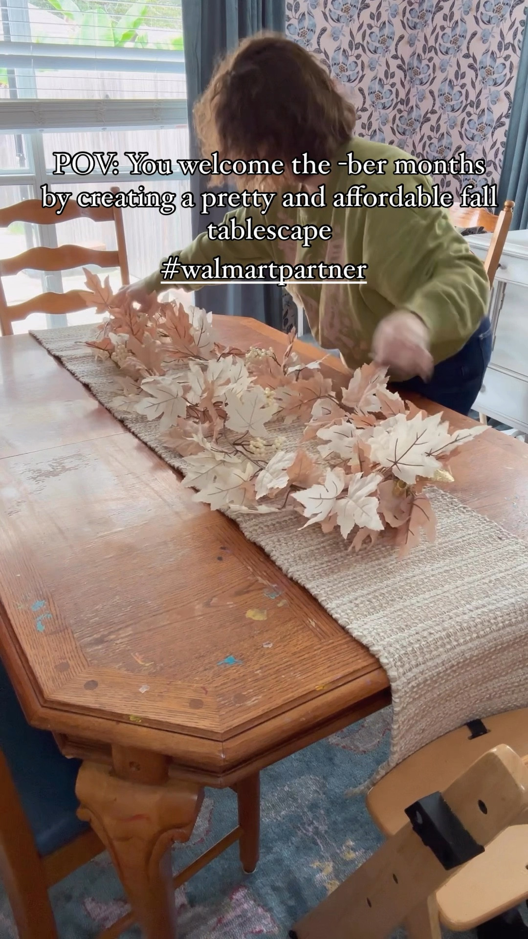 Set up a fall tablescape with me, thanks to @walmart. 🧡 #walmartpartner All of these pieces were so affordable and I had this set up in no time! 

#LTKHome #LTKSeasonal #LTKVideo