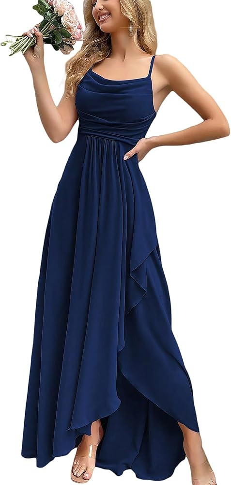 Women's Formal Evening Gown Elegant Long Prom Dress Summer Wedding Guest Party Cocktail Bridesmai... | Amazon (US)