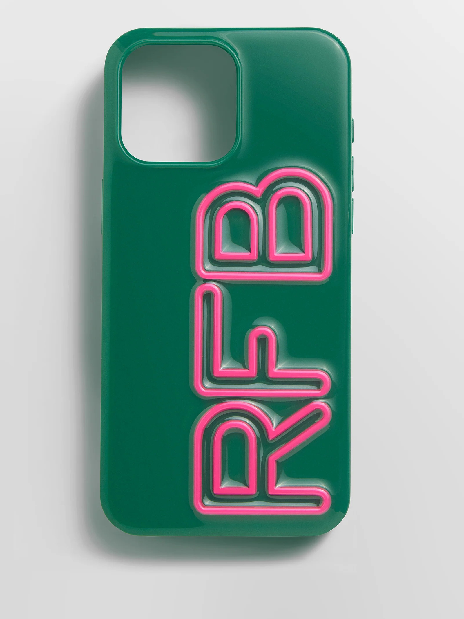 Fine Line Custom IPhone Case - Green/Hot Pink | BaubleBar