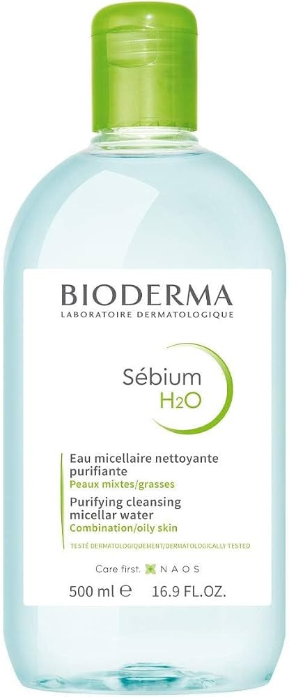 Bioderma - S\u00e9bium H2O - Micellar Water - Facial Cleanser and Makeup Remover - Face Cleanser ... | Amazon (US)