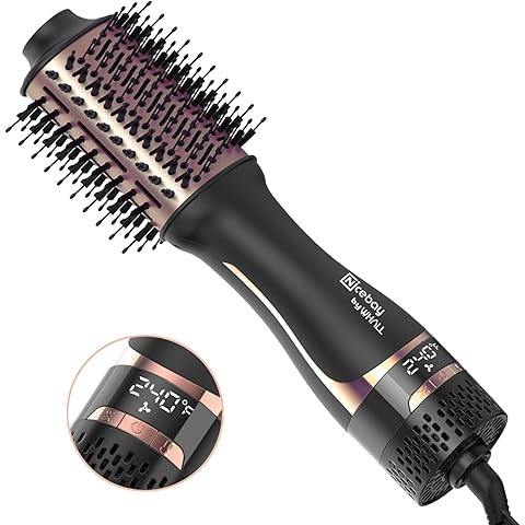 L'ANGE HAIR Le Volume 2-in-1 Titanium Blow Dryer Brush | Hot Air Brush in One with Oval Barrel | ... | Amazon (US)