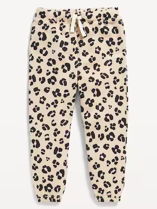 Printed Cinched-Hem Logo-Graphic Jogger Sweatpants for Toddler Girls | Old Navy (US)