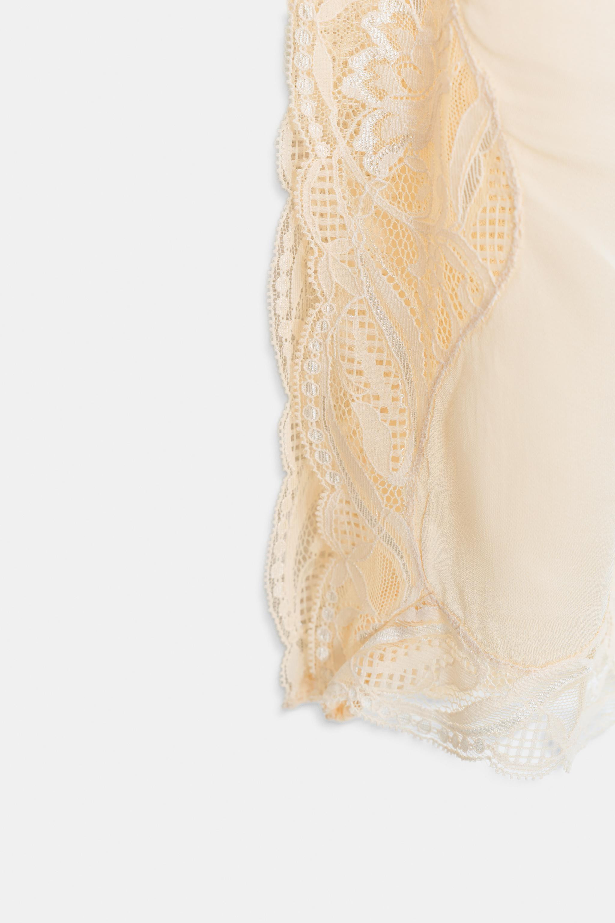 ZW COLLECTION LACE CAMISOLE TOP | Zara AU