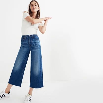 Wide-Leg Crop Jeans in Frida Wash | Madewell