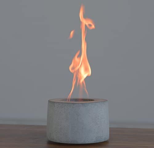 Colsen Tabletop Rubbing Alcohol Fireplace Indoor Outdoor Fire Pit Portable Fire Concrete Bowl Pot Fi | Amazon (US)