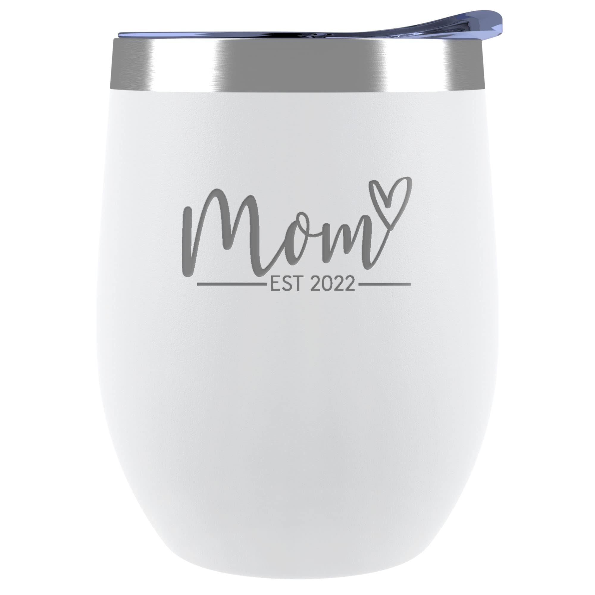Pregnancy Gifts for First Time Moms - First Time Mom to be Gifts - Mom Est. 2022 12 oz White Tumbler | Amazon (US)