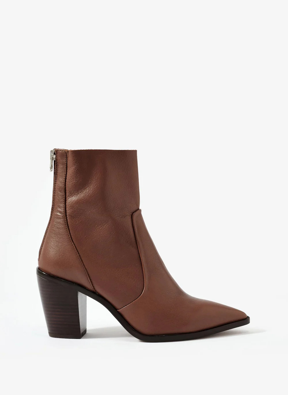 Amy Black Leather Ankle Boots | Mint Velvet