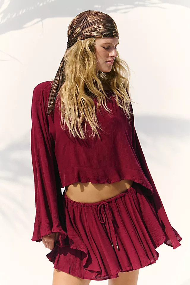 Delilah Skort Set by free-est at Free People in Ivory, Size: Medium | Free People (UK)