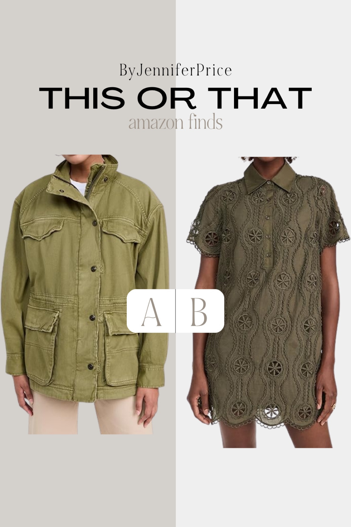 This or that: AMAZON FINDS

Casual outfit, outfit ideas, elegant style, minimal style, fashion inspo, neutral style, Amazon fashion, Amazon finds, ootd, basics, street style, neutral outfits, fall outfit, fall style, fall fashion, styling ideas, what to wear, chic style, outfit inspo, simple outfits, coat, jacket, mini dress, fall dress, fall family photo outfits 

#LTKFindsUnder50 #LTKStyleTip #LTKSeasonal