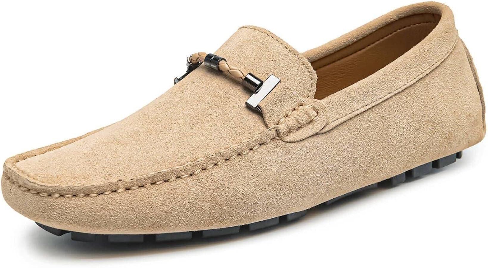 Go Tour Men's Penny Loafers Moccasin Driving Shoes Slip On Flats Boat Shoes | Amazon (US)