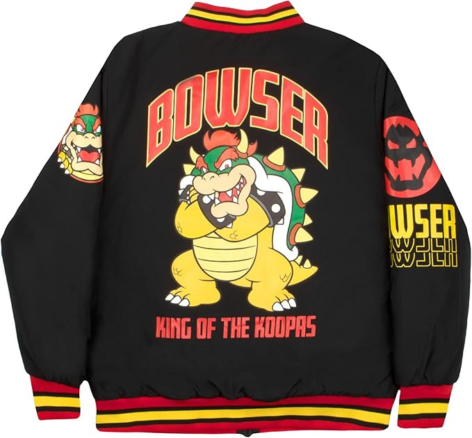Nintendo Super Mario Bomber Jacket, Mario and Luigi Bomber Jacket | Amazon (US)