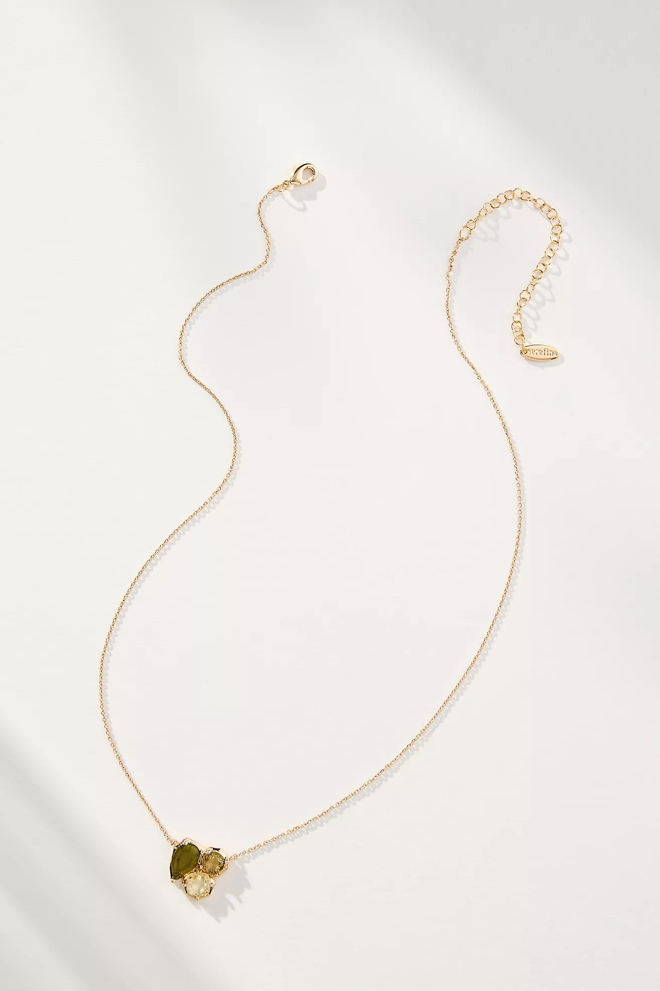 Dainty Crystal Cluster Necklace | Anthropologie (US)