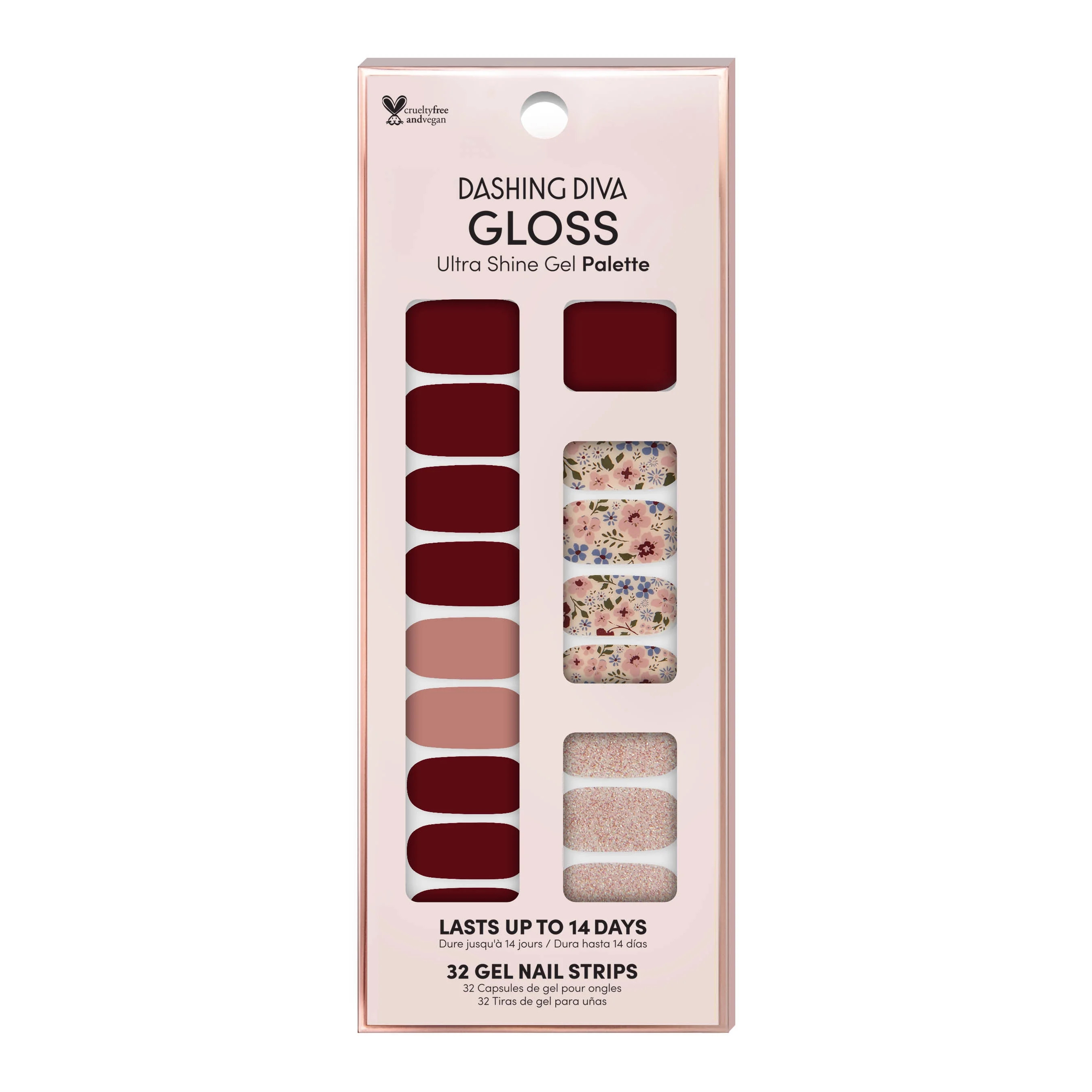 Dashing Diva GLOSS Ultra Shine Gel Palette,Wild Flower, 32ct | Walmart (US)