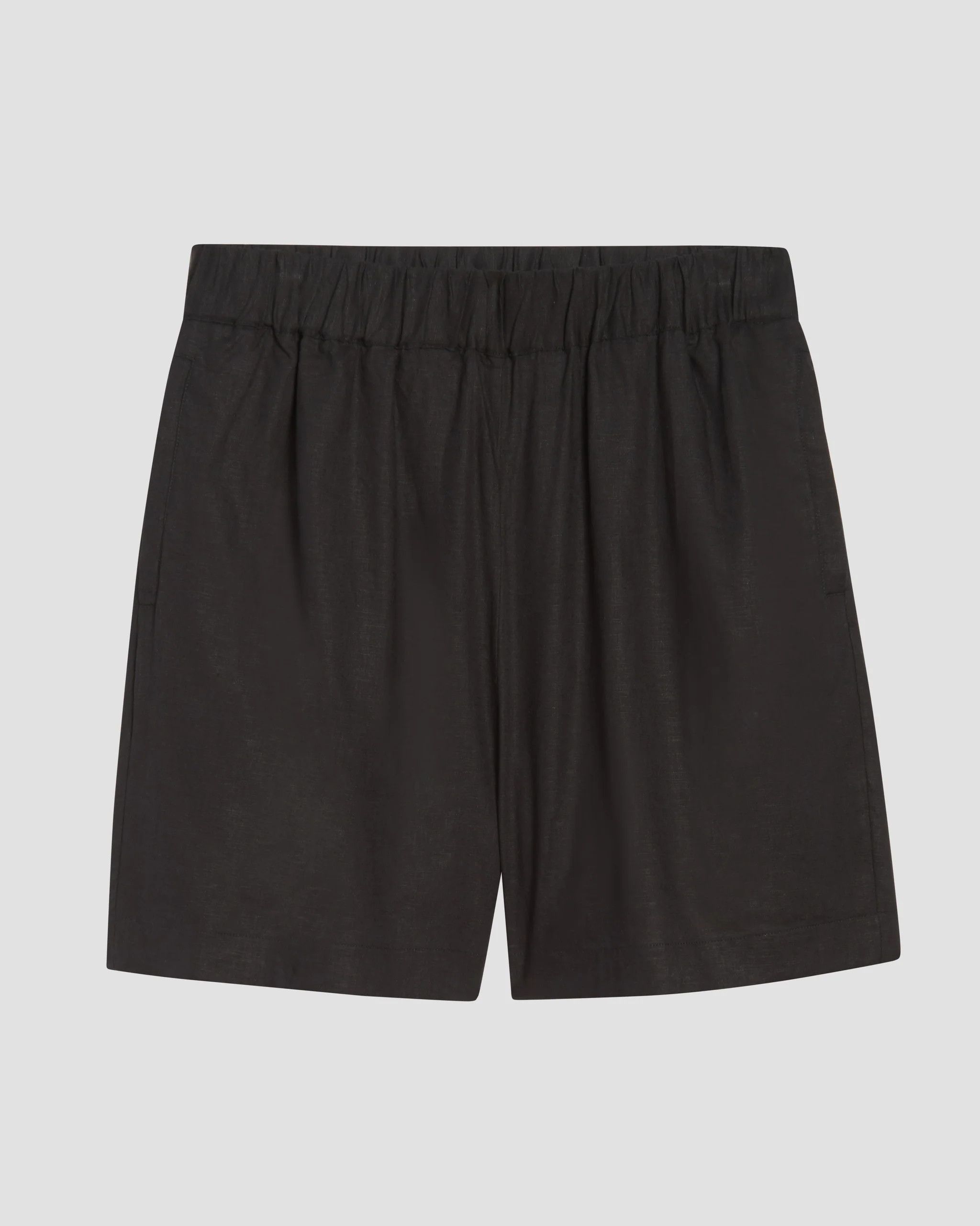 Juniper Linen Easy Pull-On Shorts - Black | Universal Standard