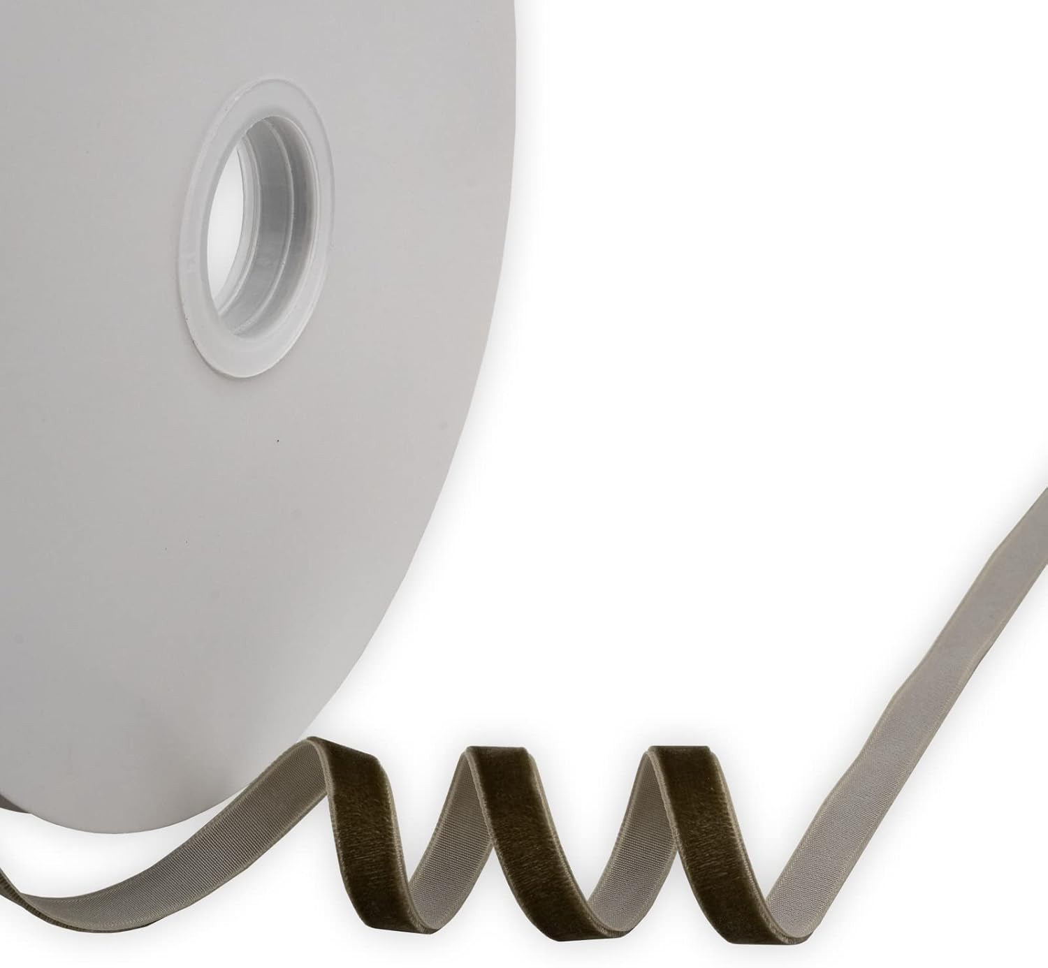 XMLMSH Dk Khaki Velvet Ribbon 3/8 Inch Khaki Single Face Velvet Ribbon for Gift Wrapping, Hair Bo... | Amazon (US)