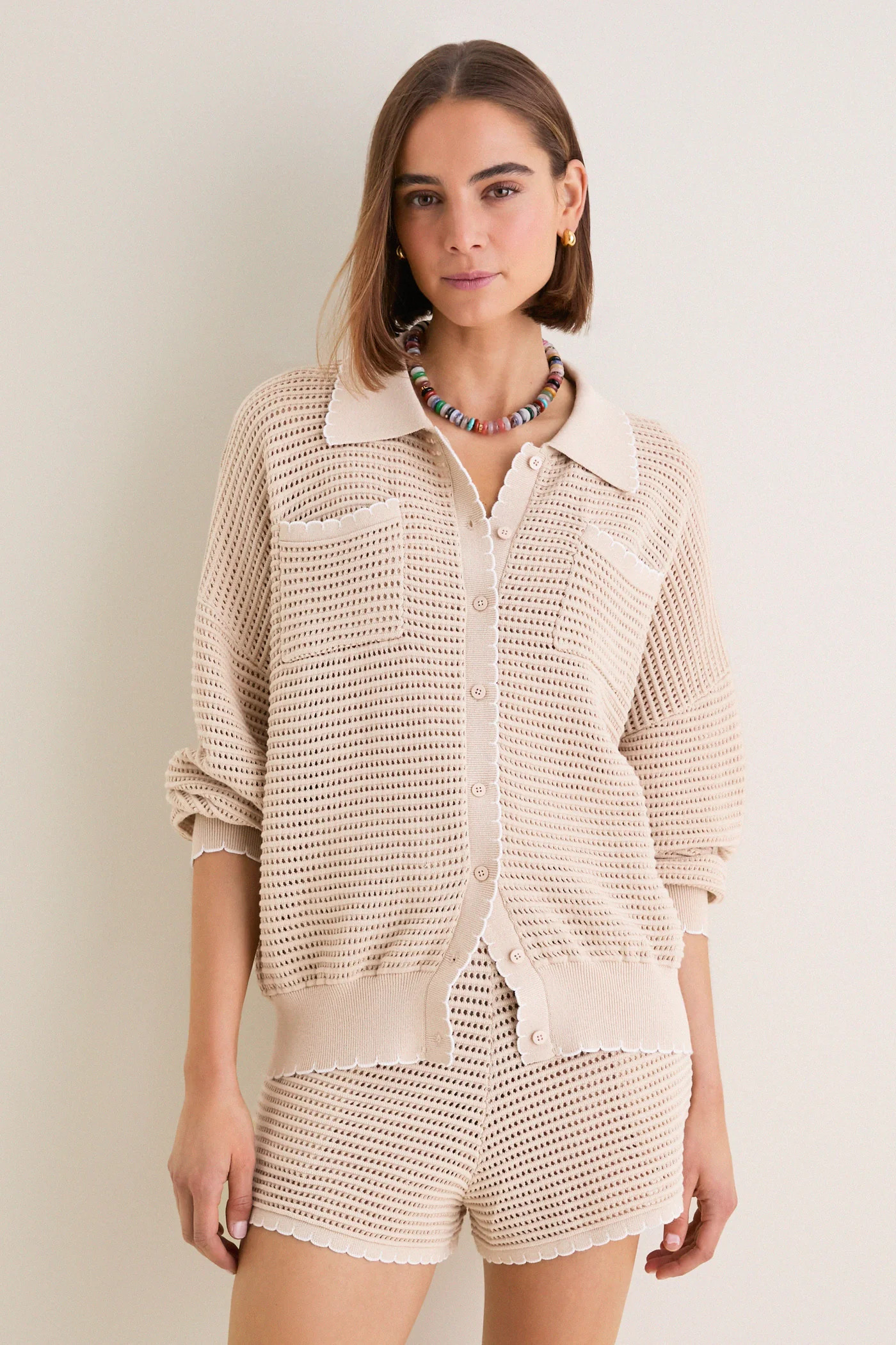 Sandstone Crochet Somerset Jacket | Tuckernuck (US)