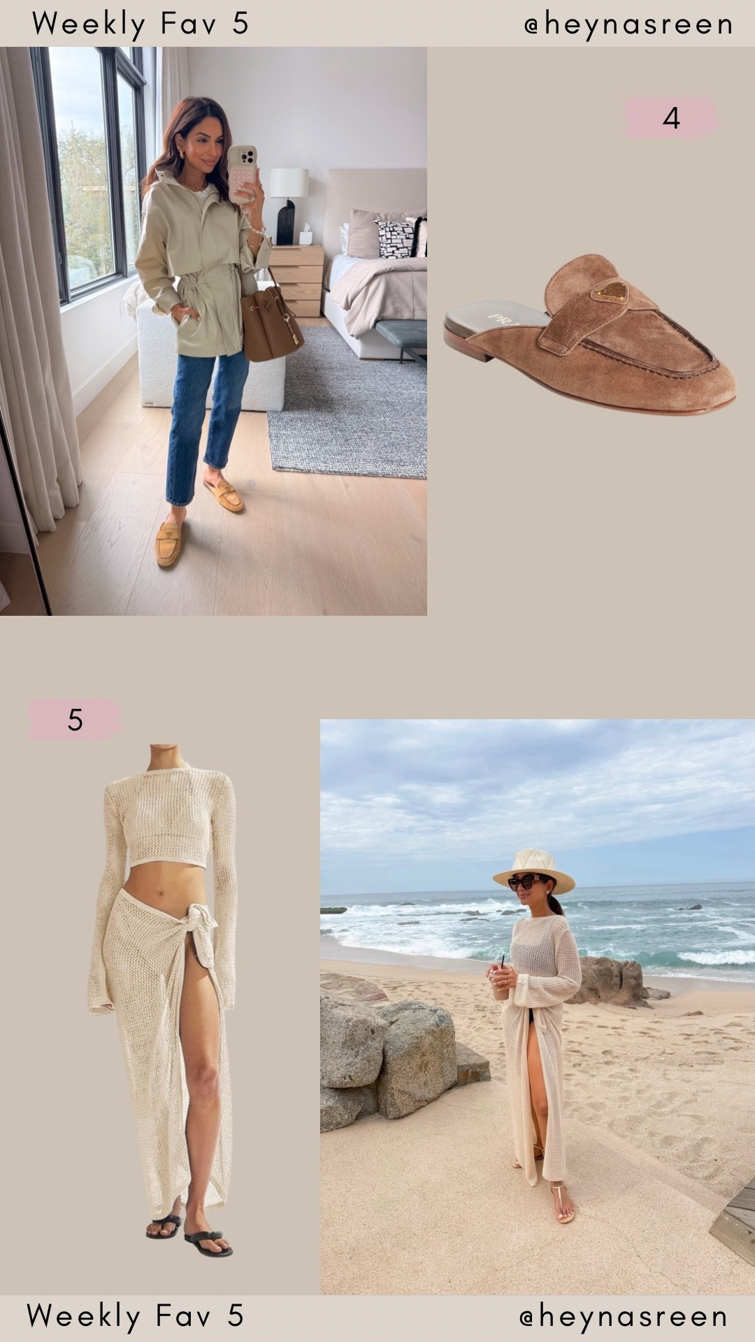 Fav 5: 
#4: Prada mules 
#5: Amazon coverup 