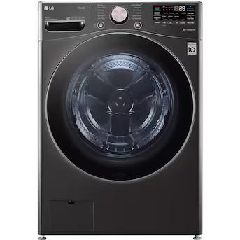 LG TurboWash 360 High Efficiency Stackable Medium ( 4.5-cu ft ) Front-Load Washer with Steam Cycl... | Lowe's