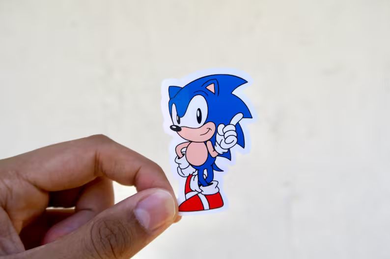 Sonic / Video Game Character / 90's  Glossy Waterproof - Etsy | Etsy (US)