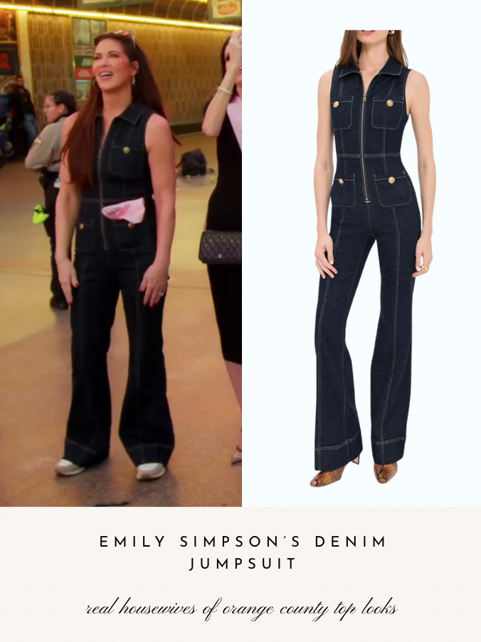 Emily Simpson's Denim Jumpsuit 

 