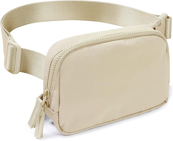 AslabCrew 2-Way Zipper Unisex Belt Bag with Adjustable Strap Fanny Packs Mini Waist Pouch for Out... | Amazon (US)