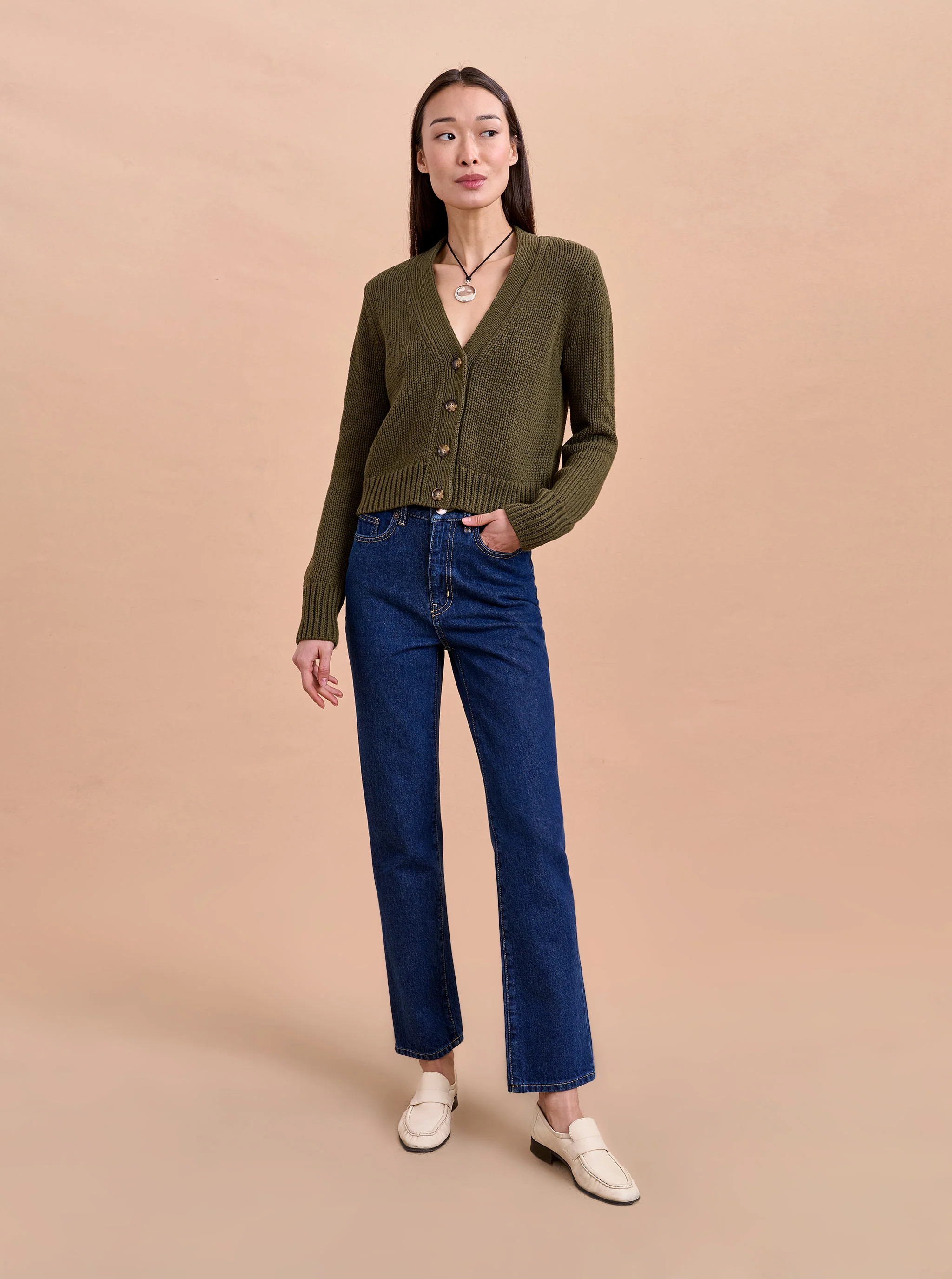 Solid Mini Marina Cardigan | La Ligne