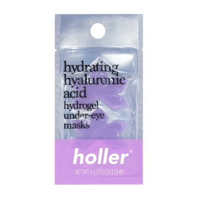 Holler and Glow Hydrating Hyaluronic Acid Hydrogel Under-Eye Masks - Snow To Glow - 0.21oz | Target