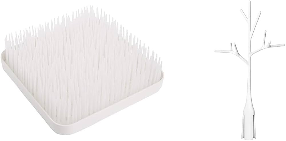 Boon Grass Countertop Drying Rack for Kitchen, Plastic - Winter White with Twig Grass and Lawn Dr... | Amazon (US)
