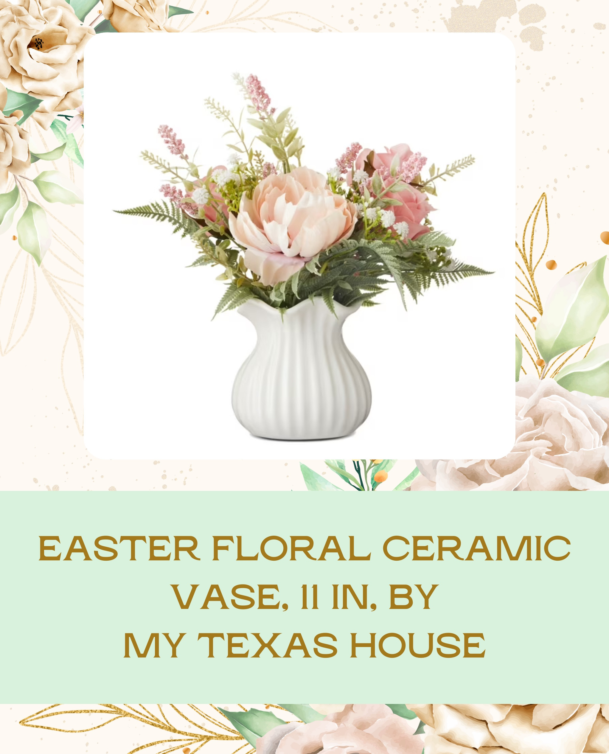 This Easter Floral Ceramic Vase from My Texas House is a perfect spring statement piece! 🌸💐 With its delicate floral design, it’s great for fresh or faux blooms. 

#LTKFindsUnder50 #LTKHome #LTKSeasonal