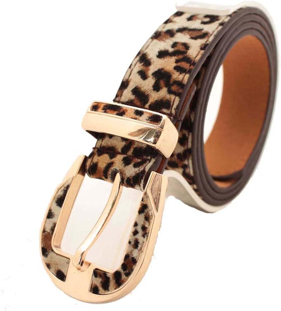 TIPINOICE Girls Decoration Belt Leopard Print Leather Belts for Teen Girl | Amazon (US)