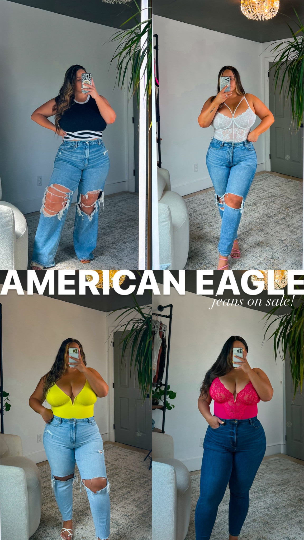 American eagle jeans on sale this weekend! 

I wear a size 16 in most styles! Size 14 in “next level stretch” or “jegging” 

#jeans #denim #momjeans #widelegjeans #curvyjeans #size14 #size16 #americaneagle 

#LTKMidsize #LTKSaleAlert #LTKFindsUnder50