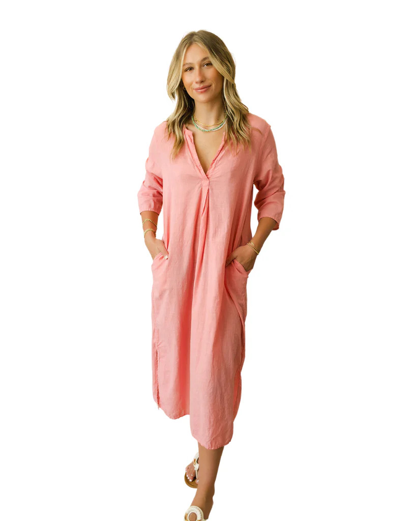 CP Shades Kat Dress in Guava | Ambiance