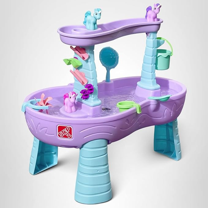 Step2 Rain Showers and Unicorns Water Table for Kids, Toddler Outdoor Sensory Play Table, 13 Acce... | Amazon (US)