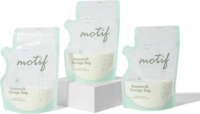 Motif Medical Breastmilk Storage Bags - Breastmilk Freezer Bags w/Easy Pour Spout, Write-On Label... | Amazon (US)