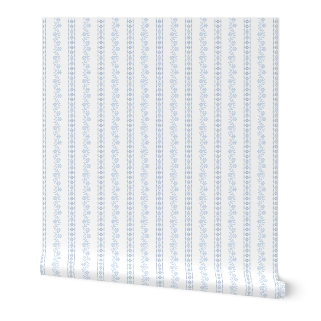 Wallpaper in Zuri Stripe blueberry 1 | Spoonflower