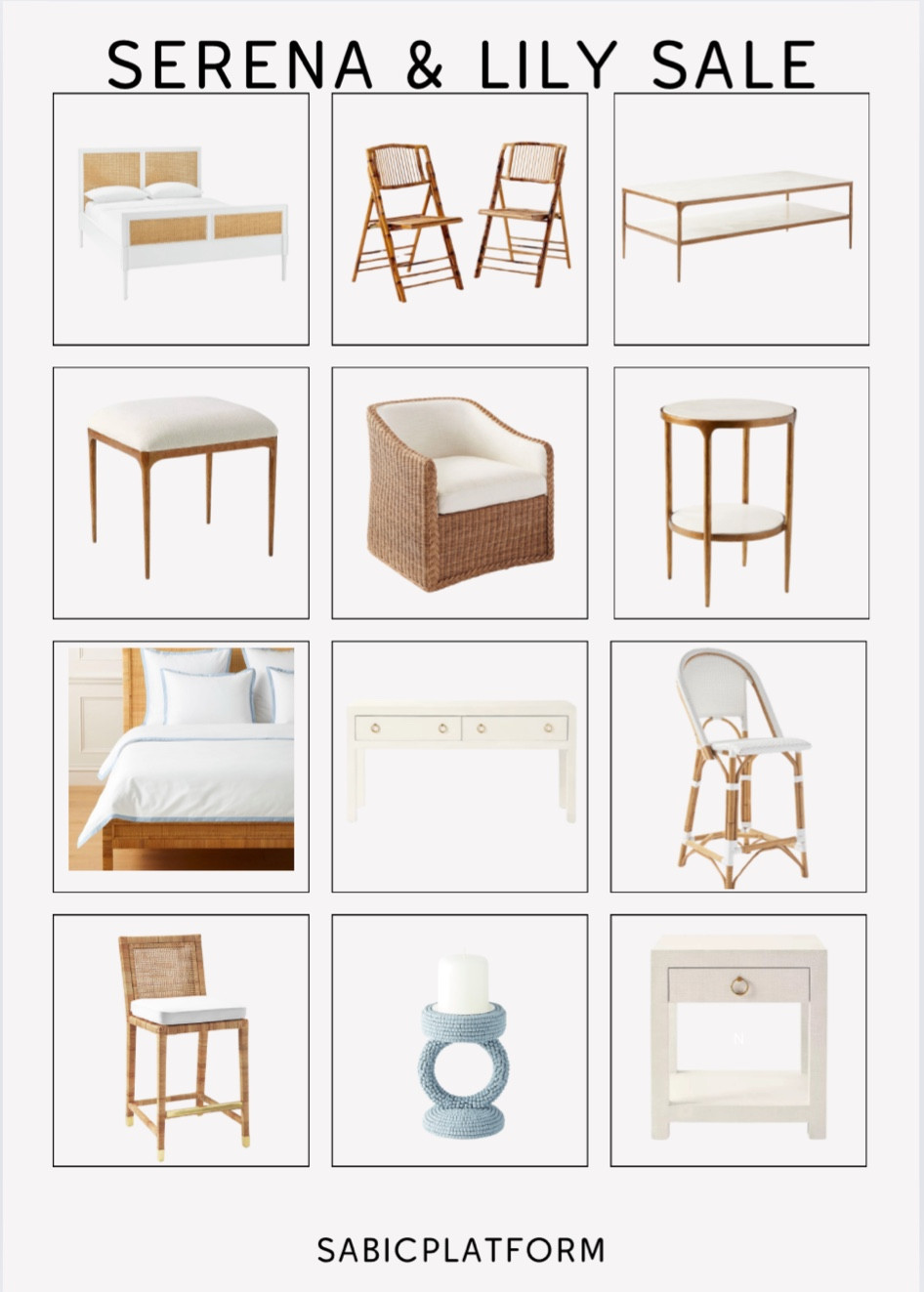 Bedding, coffee table, living room, dining room, kitchen, kitchen stools, rattan chairs, rattan furniture, bedroom, night stand, candle holder, end table, serena & lily, modern home, home decor, modern home decor, modern bedroom, transitional, console stand, console table, cane bed, bed frame 