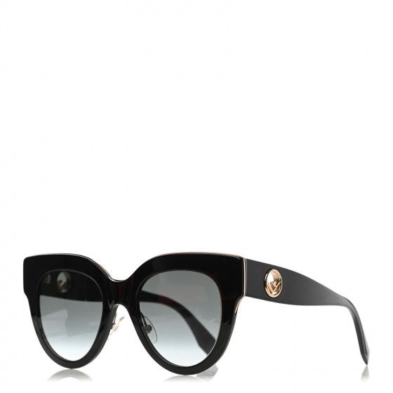 FENDI Acetate F is Fendi Cat Eye Sunglasses FF 0360/G/S Black | Fashionphile