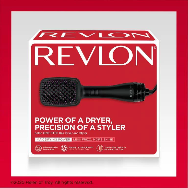 Revlon One-Step Hair Dryer and Styler, Black | Walmart (US)