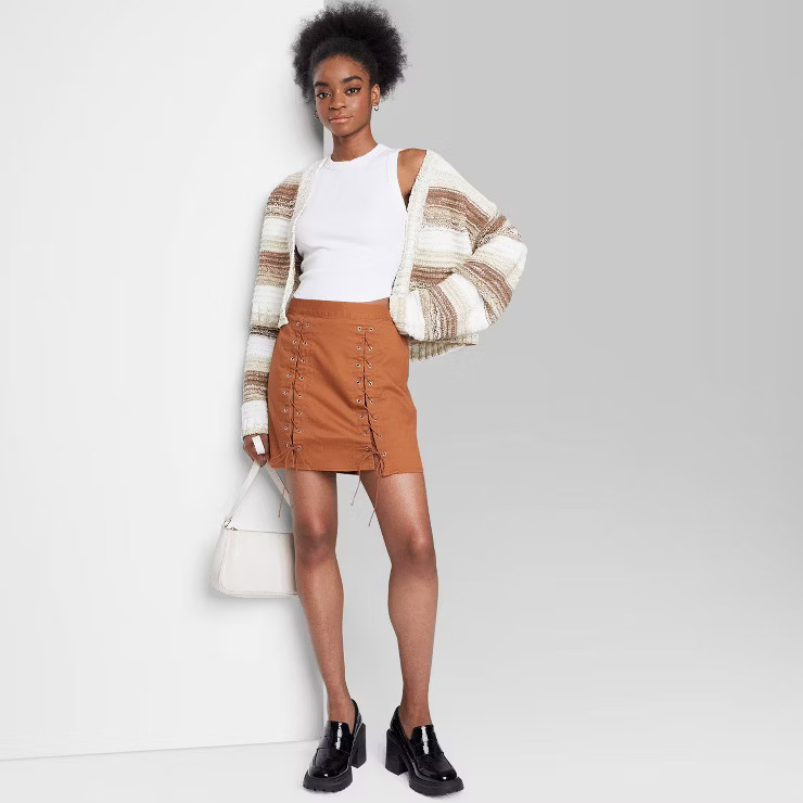 Women's Lace-Front Mini Skirt - Wild Fable™ | Target