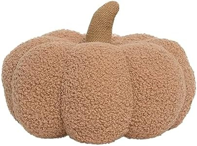 Pearhead Sherpa Pillow, Thanksgiving and Halloween, Modern Fall Home, Soft Fabric and Burlap Stem... | Amazon (US)