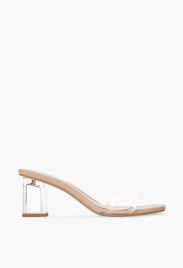Sharell Clear Heeled Sandal | JustFab