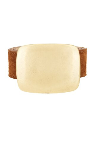 Leighton Belt in Cognac & Brass | Revolve Clothing (Global)