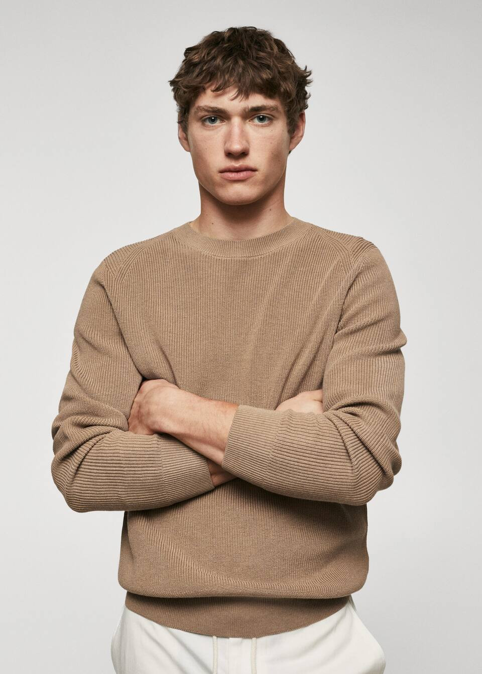 Basic-pullover aus baumwoll-mix -  Herren | Mango Man Deutschland | MANGO (DE)
